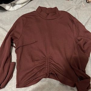 Turtle Neck Crop Top